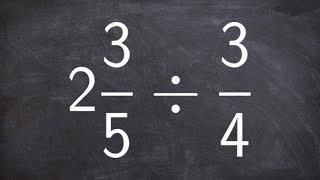 How to divide a mixed number by a fraction [upl. by Rozamond464]