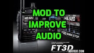 YAESU FT3D Improve Speaker Audio [upl. by Nylde]