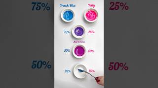 Acrylic Color Mixing with Blue and Folly colormixing paintmixing mixingcolors [upl. by Jolenta]