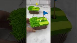 Golf cakes ⛳️ made for wiltoncakes golf cake cakeart baking cakedbyrach cutefood shortsfeed [upl. by Narda]