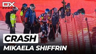 Alpine Ski Mikaela Shiffrin huge crash at Cortina dAmpezzo  Downhill  2024 🇮🇹 [upl. by Neo]