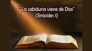 Eclesiástico Capítulo 1 Sirácides 1 quotLa sabiduría viene de Diosquot  Biblia Católica Hablada [upl. by Dimo710]