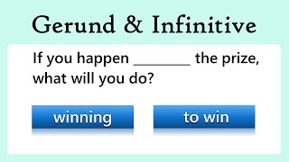 Gerunds and Infinitive  Grammar Quiz  Can you score 20 [upl. by Efram]