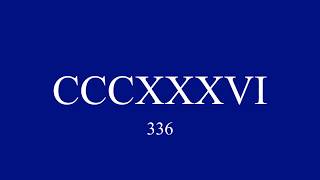 Roman Numerals from 1 to 1000 [upl. by Bertle]