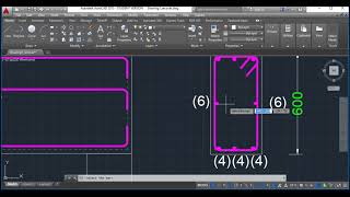 Beam reinforcement detailing made easy in autocad [upl. by Okime]