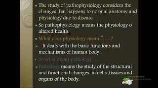 pathology amp pathophysiology lecture 1 [upl. by Anak]