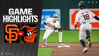 Giants vs Orioles Game Highlights 91724  MLB Highlights [upl. by Joe372]