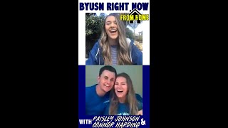 BYUSN Right Now From Home  Zoom with Paisley Johnson and Connor Harding [upl. by Gottwald699]