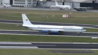 Brussels Airport Boeing 707 of Romavia on 19 June 2009 [upl. by Charpentier]