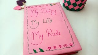 Handmade Diary  Diary Decoration Ideas  Beautiful Diary [upl. by Matthew654]