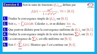 Exercice corrigé Suites et séries de fonctions [upl. by Atnad276]