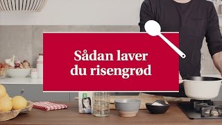 Sådan laver du risengrød  Karolines Køkkenskole [upl. by Atinuahs]