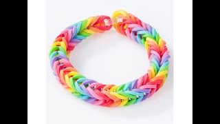 Narukvica od gumica za devojcice i decake  Bracelet rainbow loom  Tutorial [upl. by Aramoiz648]