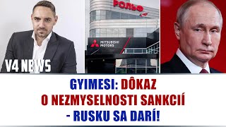 GYIMESI DÔKAZ O NEZMYSELNOSTI SANKCIÍ  RUSKU SA DARÍ [upl. by Ebeneser]