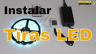 Cómo instalar Tiras LED RGB  Tutorial [upl. by Bohi]