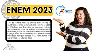 ENEM 2023  O calendário maia apresenta duas contagens [upl. by Esidnac]