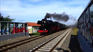 41 1144 mit quotZwergen Expreßquot bei der Durchfahrt Mellingen Thür 21918 [upl. by Elsa783]