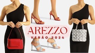 AREZZO VERÃO 2024  SAPATOS e BOLSAS da NOVA COLEÇÃO [upl. by Jacobine]