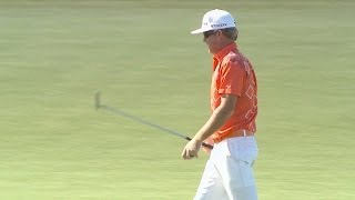 Brian Gay drains long eagle putt at Hyundai [upl. by Schulman482]