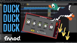 How To Use Fmod  Sidechain Compression Ducking [upl. by Oag]