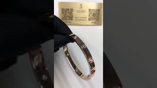 Cartier Love Bracelet 4 Diamonds Rose Gold [upl. by Sibbie]