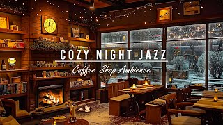 Smooth Jazz Instrumental Music for Study Sleep ☕ Jazz Relaxing Music amp Cozy Coffee Shop Ambience [upl. by Enylekcaj]