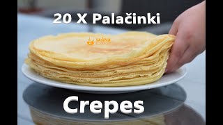 Recept za palačinke 20 komada  Crepes Recipe [upl. by Dane]