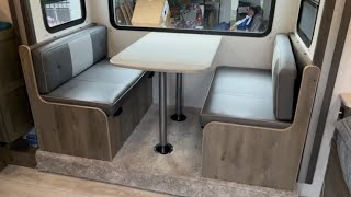 Convert RV slideout dinette booth to theater seating recliner couch chairs [upl. by Adnohrahs]