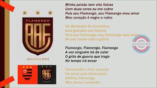 Hino do Flamengo de Guarulhos  SP   NOVO ESCUDO [upl. by Nolana]