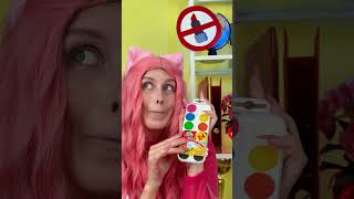 HOW TO TURNN LIPSTICK INTO WATER COLORS 🎨💄 hacks funny [upl. by Wooster]