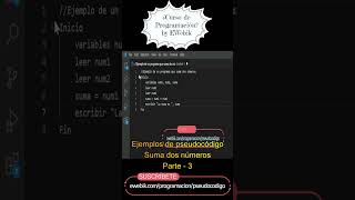 ⚡ Ejemplo de Pseudocódigo para Sumar dos Números Parte 3  Curso Básico de Programación en 2023 [upl. by Dott]