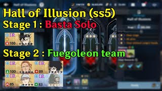 Hall of Illusion SS5 New Stage 1amp2  Basta Solo Stage 1  Fuegoleon dps Stage 2  BCM Global [upl. by Keen]