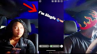 POSTING “IM SINGLE” ON SOCIAL MEDIA TO SEE MY GIRLFRIENDS REACTION INTENSE [upl. by Sivehc423]