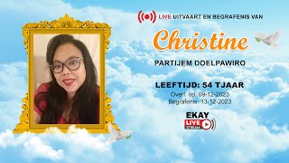 🔴 LIVE │UITVAART EN BEGRAFENIS VAN DOELPAWIRO CHRISTINE [upl. by Syl]