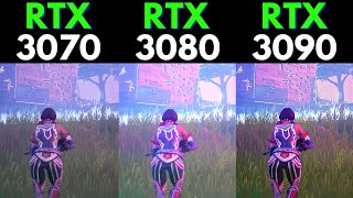 Fortnite RTX 3070 vs RTX 3080 vs RTX 3090  1080p [upl. by Ahsienat]