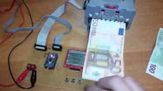 NV10 Akzeptor Geldannahme test mit Arduino Bally Wullf [upl. by Lorne267]