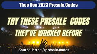 Theo Von presale codes 2023 [upl. by Glassco76]