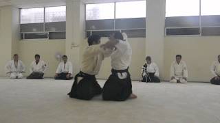 Waka Sensei Mitsuteru Ueshiba Suwari waza Kokyu ho [upl. by Ahsaeyt]