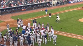 Guardians Prospect Punches Catcher and Gets Ejected In Wild BenchesClearing Brawl [upl. by Yerffoeg]