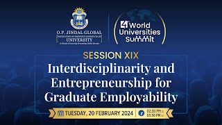 Session 19 Interdisciplinarity amp Entrepreneurship for Graduate Employability [upl. by Budworth]