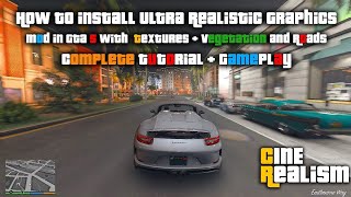 GTA V  Ultra Realistic Graphics Mod Cinerealism 3Installation Tutorial in 2024 [upl. by Sherborn]