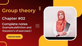 Notes of example theorem and definitions of mathematical method SM Yusuf exercise21 group theory [upl. by Sammie]