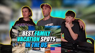 Graham Family Reacts To 10 Best FAMILY VACATION Spots in America [upl. by Teriann]