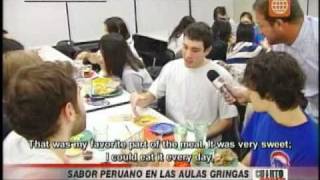 Reportaje Cuarto Poder subtitulado  Sodexo lleva el sabor peruano a las aulas extranjeras [upl. by Rodriguez]