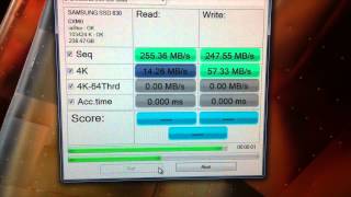 AS SSD Benchmark AHCI VS RAID ON AHCI Autodetect 256 GB Samsung 830 [upl. by Breeze]