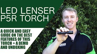 Led Lenser P5R Rechargeable LED Torch Demonstration amp Review [upl. by Tye]