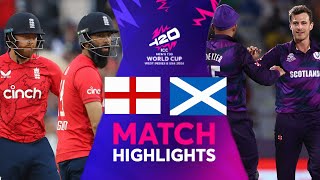 England vs Scotland Highlights  ICC T20 World Cup Match 6  Eng vs Sco Highlights [upl. by Nonnaihr]