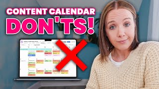 Content Calendar Mistakes that will Burn You Out FAST [upl. by Nageam]