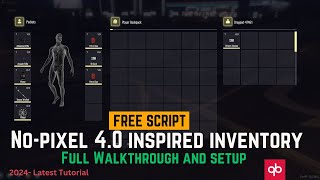 NOPIXEL 40 REDESIGNED INVENTORY  FiveM Roleplay Scripts  FiveM Tutorial 2024 [upl. by Martha]