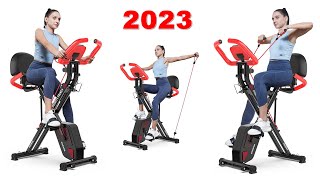 🌟 Folding Exercise Bikes 2023  Pooboo YOSUDA BARWING ATIVAFIT HITO Upright Indoor Cycling Bike [upl. by Abbate]